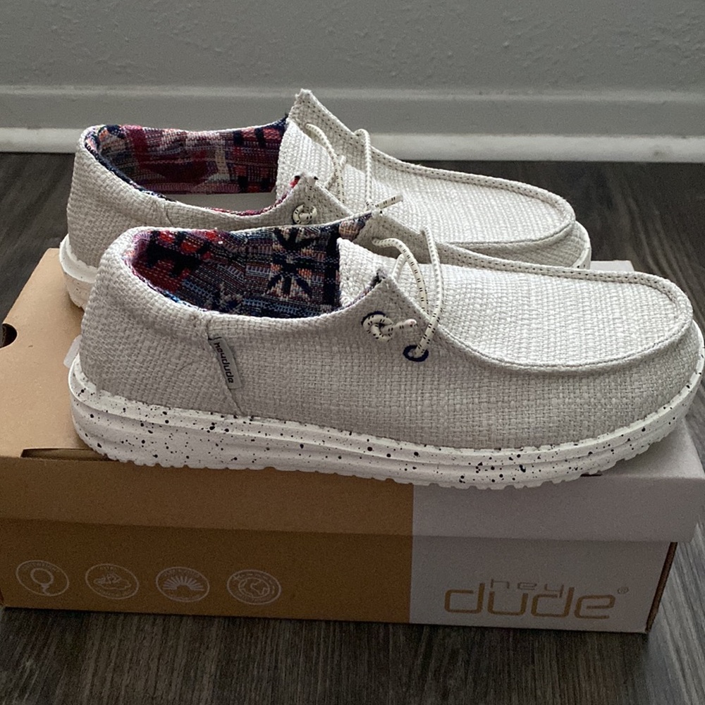 Womens Hey Dude Wendy Funk in Cream Aztec